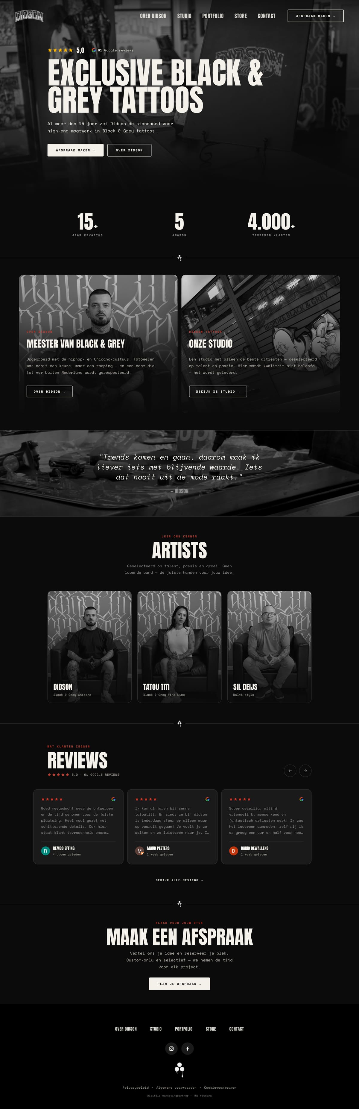 Didson — nieuwe website homepage