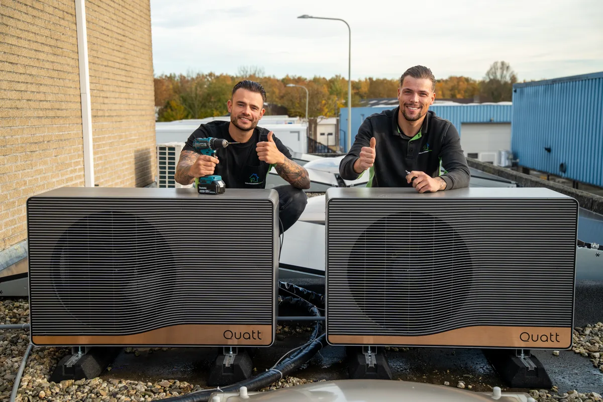 Klimaatbeheersing Limburg — geplaatste warmtepompen op het dak